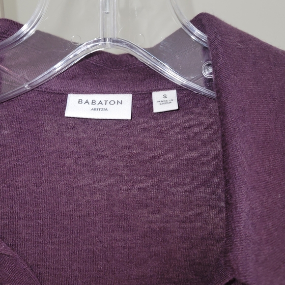 BABATON Currency Polo long sleeve in Noble purple colour, STILL IN STORE - Picture 5 of 9